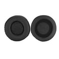 thumbnail image 1 of Un par de almohadillas universales de repuesto de algodón negro para auriculares de 75mm, 1 of 5