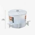 thumbnail image 3 of Hearth & Gear Cold Drink Distributor Three Compartment Rotatable Drink Dispenser With Faucet Cold Water Bucket Juice Distributor For Iced Tea Coffee Lemonade Fiber Drinking Glasses Work Mugs Set, 3 of 7