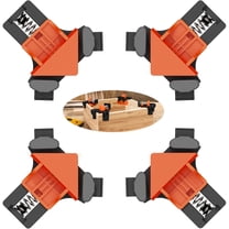 UHIAGREE 4 packs Corner Clamp for Woodworking,Adjustable 90 Degree Right Angle Wood Spring Clamp