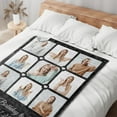 thumbnail image 4 of Custom Blanket with Picture Personalized Gifts for Women Best Friend Boyfriend Girlfriend, Anniversary Memorial Photos Gifts for Him Her Couple, Customized Christmas Valentines Day Blankets, 4 of 5
