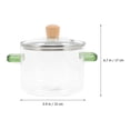 thumbnail image 2 of HINTRMENT glass cookware Glass Stockpot Round Slow Heat Dissipation 1Set, 2 of 6