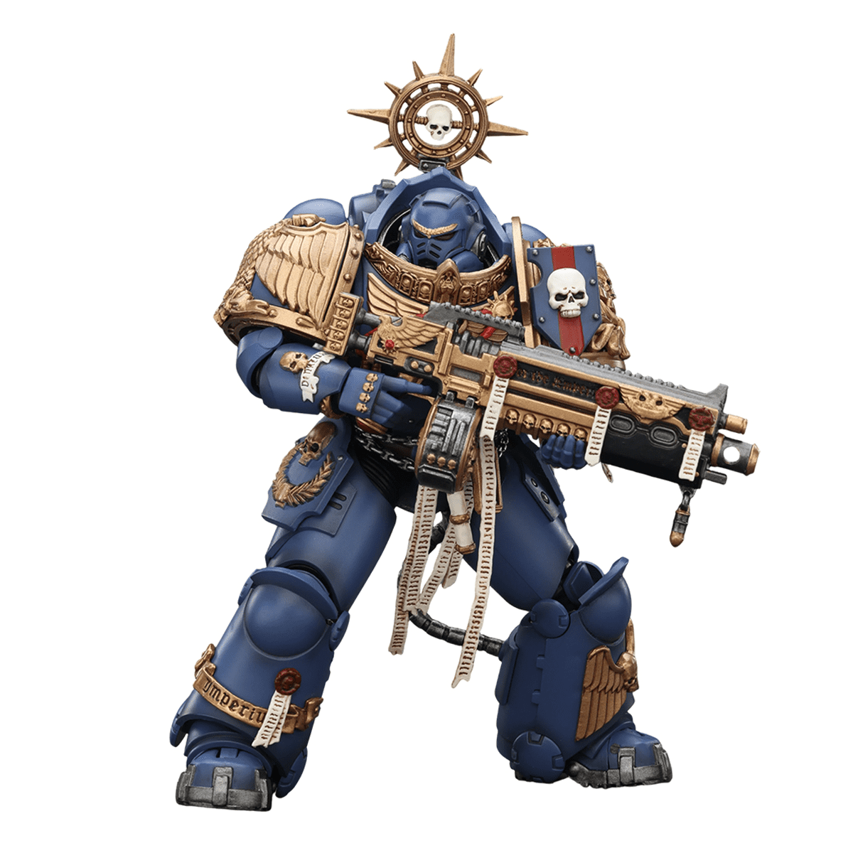 [IN STOCK] JOYTOY Warhammer 40K 1/18 Action Figures Ultramarines Heavy Relic Primus Armor with Heavy Relic Bolt Rifle