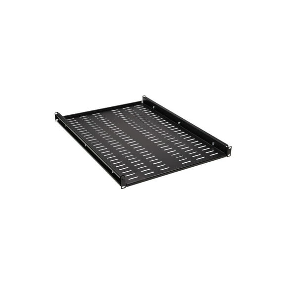 Eaton Tripp Lite Series SmartRack Adjustable-Deep Steel Rack Shelf - 1U, Vented, 250 lb. (113 kg) Capacity - Black