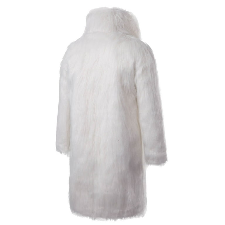 ジャケット・アウター ANDWANG <White mix fake fur coat> LONG andwang White mix fake fur coat long