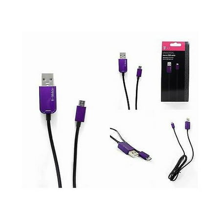 T-Mobile Universal 4ft Micro-USB to USB Cable Car Charger 3.1 Amp 5V