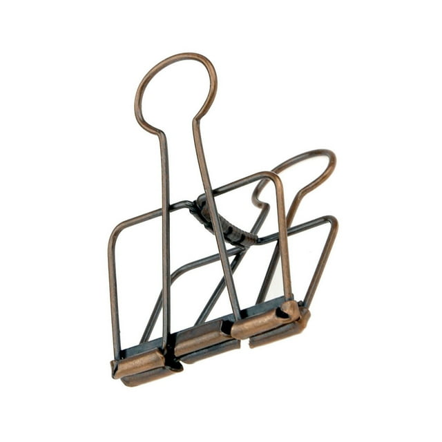 Baohd 20 Pieces Metal Paper Clip Electroplated Solid Color Replacement Home School Examination Papers Clips Accessories Red Bronze 51mm
