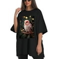 thumbnail image 4 of Plus Size Shirt for Women Black Tops for Women Short Sleeves Shirt for Women Red-Browed Bird Pink 1 T Shirt Crewneck Shirt for Women 4XL, 4 of 5