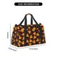 thumbnail image 3 of Disketp Cartoon Pizza Bolsa de Viaje Tipo Duffle, Bolso de Mano para Fin de Semana para Mujer, Bolsa de Gimnasio Ligera para Hombre, Esencial para Viajes, 3 of 7