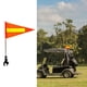 thumbnail image 4 of Mástil telescópico para carrito de golf Bandera de seguridad naranja de alta visibilidad con cierre rápido Tapa redonda 22x43cm, 4 of 7