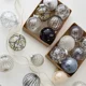 thumbnail image 4 of 6 piezas de 8 cm de bolas de Navidad para decoración, colgantes transparentes para árbol de Navidad, regalos para Año Nuevo 2024, esferas navideñas para el hogar, 4 of 5
