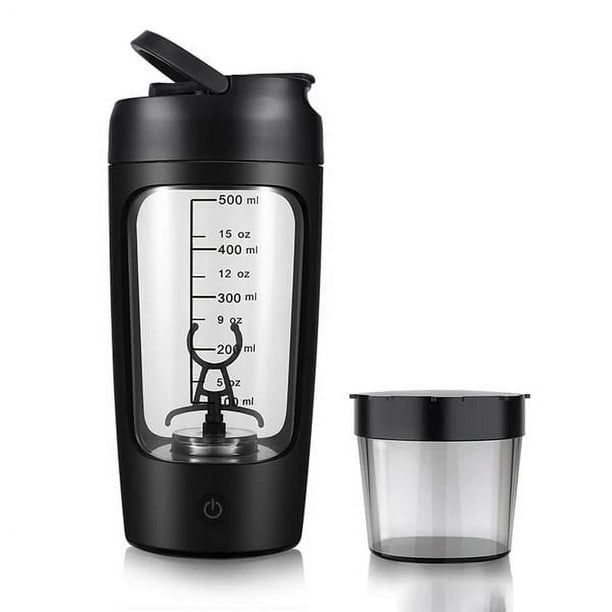Suministros de cocina, vasos, utensilios de cocina, juego de utensilios de cocina, botella mezcladora de proteínas, vaso mezclador automático con recipiente para polvo, vaso mezclador.
