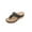 Black, variant on JeashCHAT Summer Women Sandals Flip Flops Slide Sandals T-Strap Wedge Sandals Comfortable Casual Beach Sandals