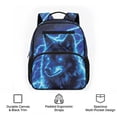thumbnail image 6 of KUIFORTI Wolf Lighting Toddler Backpack Boys Kids School Bag with Multiple Storage Pockets Adjustable Straps 13.5 Inch for Preschool Kindergarten Daily Use, 6 of 7