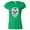 Green, variant on Sugar Skull Printed Lady T-shirt Day Of The Dead Black Tee Small