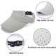 thumbnail image 3 of Visera Hombre Mujer - Golf Tenis Visera Deportiva Ajustable Parasol Muy Delgada Secado Rápido Visera Gorra Unisex, Gris, 3 of 5