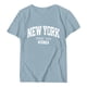 thumbnail image 4 of Camiseta informal de manga corta con hombros descubiertos y estampado de letras en inglés para mujer., 4 of 4