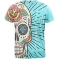 thumbnail image 2 of Sugar Skull All Over Heather White Adult T-Shirt - Large, 2 of 2