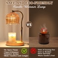 thumbnail image 2 of Funistree Flower Candle Warmer Lamp with Timer, Dimmable Candle Lamp Warmer, Christmas Birthday Gifts for Women Mom Her, 2 of 9