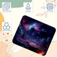 thumbnail image 3 of Galactic Space Square Desk Mat, 8.3x9.8 Inch, Non-Slip Rubber Bottom, Printed, Suitable for Office and Gaming - Gaming Mousepad and Mouse Pad, 3 of 6