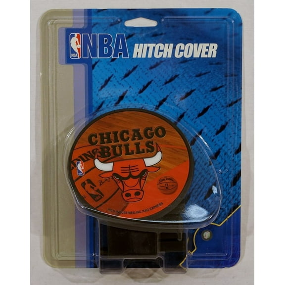 Chicago Basketball Bulls Plastic Trailer Hitch Cover for 2" receiver insert