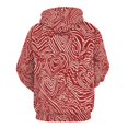 thumbnail image 6 of POBUDS Hoodie, Regular Fit Sporty Pullover Hooded Sweatshirt for Men Women Red Line Heart Pattern 3XL, 6 of 6