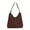 Coffee, variant on Luxtrada Tote Bags for Women Work Bags Suede Slouchy Bag Hobo Handbag Office Tote Handbag (Green)