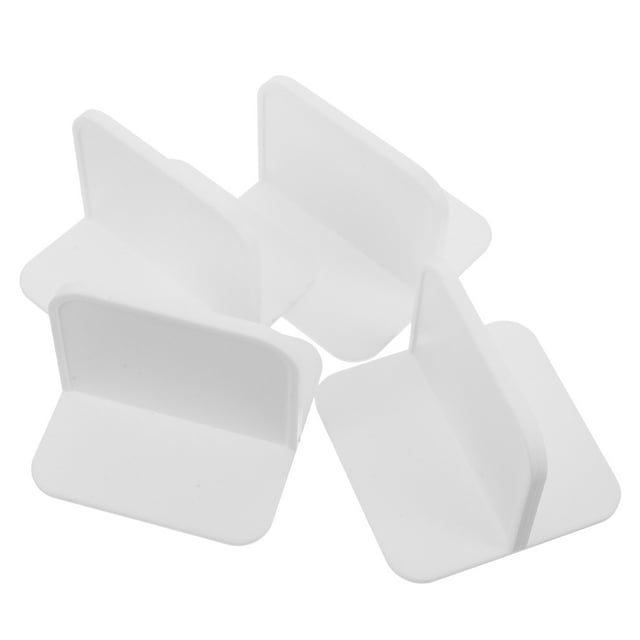 BESTYASH 4Ud Cabinet Shelf Holders White Plastic Easy Installation for Home Furniture Support