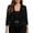 Black, variant on Women's Sheer Mesh Crop Tops Shrug 3/4 Sleeve Going Out Lightweight 2026 Spring Summer Cardigan Jacket Purple M