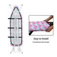 thumbnail image 4 of HELLHERO Heart-Shaped Geometric Pattern Ironing Board Protector Cover 15x54 Polyester Fabric with Stretch Elastic Fit One-Piece Cover for Home Laundry Room, 4 of 5