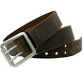 thumbnail image 5 of Ridgeline Trail Leather Belt by Nickel Smart®- Nickel Free Belt Buckle, Silver Hypoallergenic Double Pin Roller Buckle, 1.5 Inch Full Grain Leather Strap, USA Made, 5 of 7