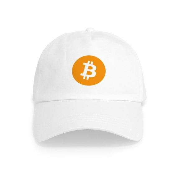 CafePress - Bitcoin Cap - Adjustable 100% Brushed Unisex Casual Cotton Baseball Cap, Beige, 1