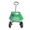 thumbnail image 6 of Tcbosik Poly Yard Dump Cart with 180° Rotating Handle, 660 lbs Capacity Heavy Duty Garden Wagon with Pneumatic Tires and Metal Frame for Yard Patio, Grass Green, 6 of 9