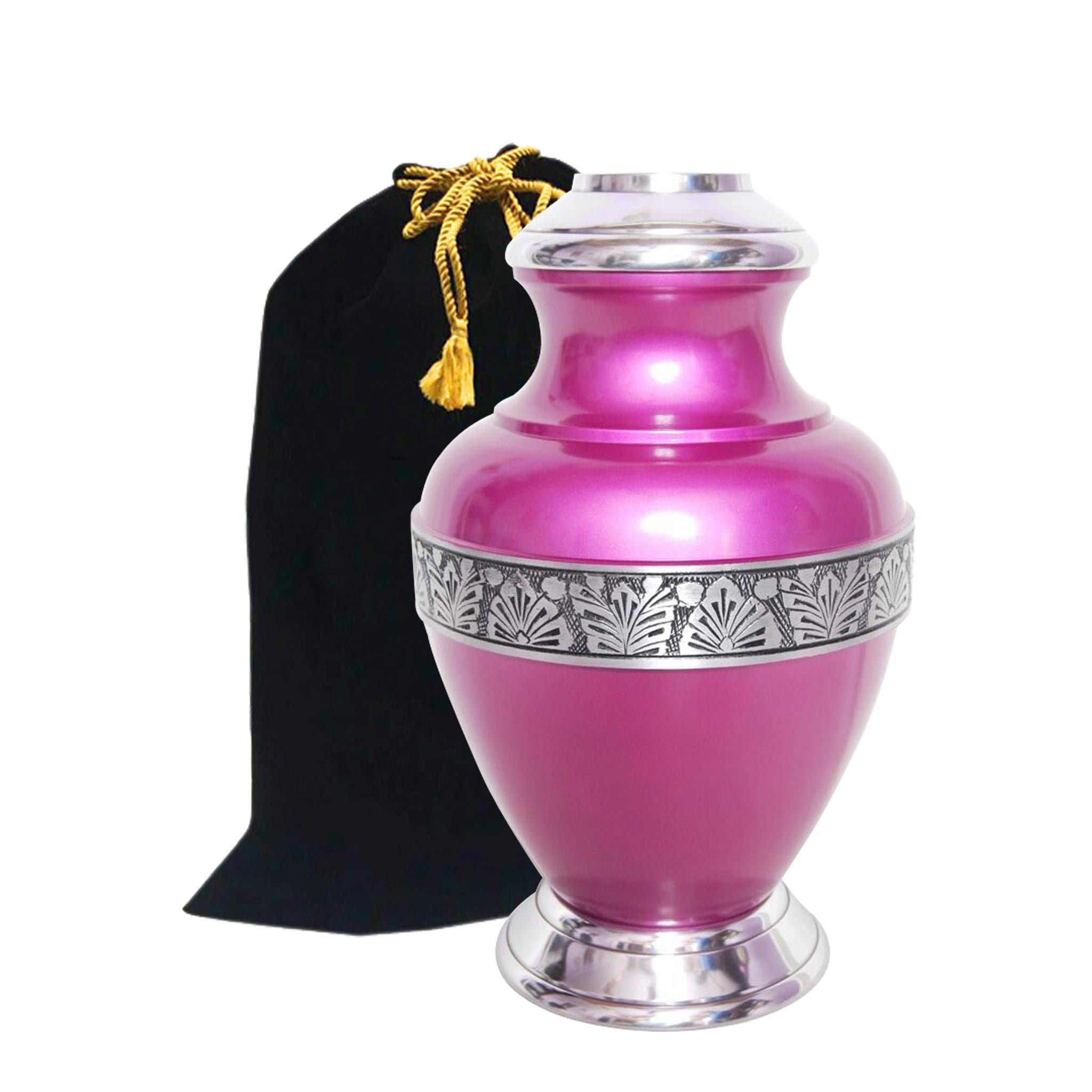 Arcadia Purple Cremation Urn Beautifully Handcrafted Adult Funeral