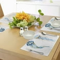 thumbnail image 4 of Ambesonne Nautical Place Mats Set of 4, Jellyfish Exotic Sea, Standard Size, Blue, 4 of 6