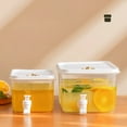 thumbnail image 1 of Yhsdtq,3L Large Capacity Plastic Beverage Dispenser with Faucet, Ice Tea Lemonade Juice Container with Lid, Fruit Infuser Pitcher for Parties and Events, 1 of 9