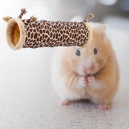 Rabbit Tunnel Tube, Interactive Toy, Collapsible Pet Hideout Play Toy, Folding Small Animals Nest for Hamster Ferrets Chinchilla Kitten Rat