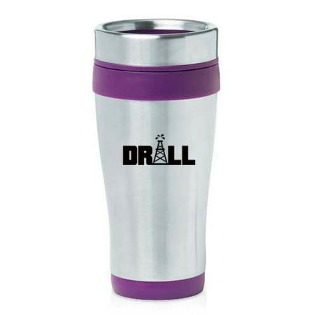 

16oz Insulated Stainless Steel Travel Mug Drill Oil (Purple) MIP
