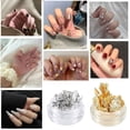 thumbnail image 4 of Juego de 12 accesorios para uñas con efecto espejo y escamas de transferencia de láminas | Dorado y plateado, 4 of 5