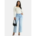 thumbnail image 2 of Madden NYC Women's Ribbon Top with Long Sleeves, Sizes XXS-XXL, 2 of 5