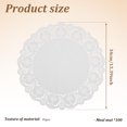 thumbnail image 2 of AEVXKHI 100PCS Round Paper Doilies, 13.5" Kraft Paper Placemats with Lace Edges, Disposable Decorative Place Mats, Paper Dining Table Pads for Food, Cakes, Crafts, 2 of 11