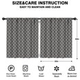 thumbnail image 2 of Blackout Kids Curtains,Gray and Black Checkerboard Pattern Childrens Insulated Curtains Set Of 2,Bedroom Essentials,Toddler Room Decor 52"x63", 2 of 5