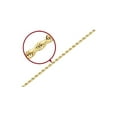 thumbnail image 2 of Diamond Cut Rope Chain Bracelet in 14K Yellow Gold 9 inches (2.0mm) for Women, 2 of 4
