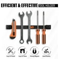 thumbnail image 5 of 12" Magnetic Tool Holder Strip - A Tool Magnet Bar for Garage Organization, Shop Organization, and Workbench Accessories - Best Gift for Men - Easy To Install in Workshop - Mounting Screws Included., 5 of 9