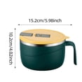 thumbnail image 3 of zhangmingg Bol à Ramen Isolé en Acier Inoxydable Support de Téléphone Intégré pour Repas Chauds Visionnage Mains Libres et Commodité des Repas, 3 of 3