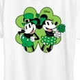 thumbnail image 3 of Disney - Mickey & Minnie Shamrock - Women's Short Sleeve Graphic T-Shirt, 3 of 5