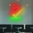thumbnail image 2 of Craftnamesign Gym Neon Sign, Open Sign LED Light For Fitness Room, Bodybuilding Wall Art, 2 of 5