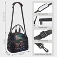 thumbnail image 2 of Naloa Forest Mushroom Skull Print Lunch Bag for Women & Men Insulated Lunch Box or Cooler Lunch Tote Bags for Work, Travel, Outdoor, 2 of 5