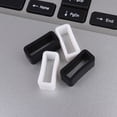 thumbnail image 2 of FELTECHELECTR 8Pcs White Watch Band Fastener Rings Silicone for Durable 20mm, 2 of 8