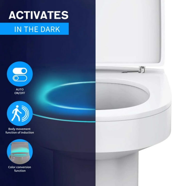 NEWNEN LED Toilet Light, Toilet Nightlight Activated Motion WC Nightlight  16 Colours Change for Bathroom Washroom, Ajusted to any Toilet (1 Pièce) :  : Bricolage