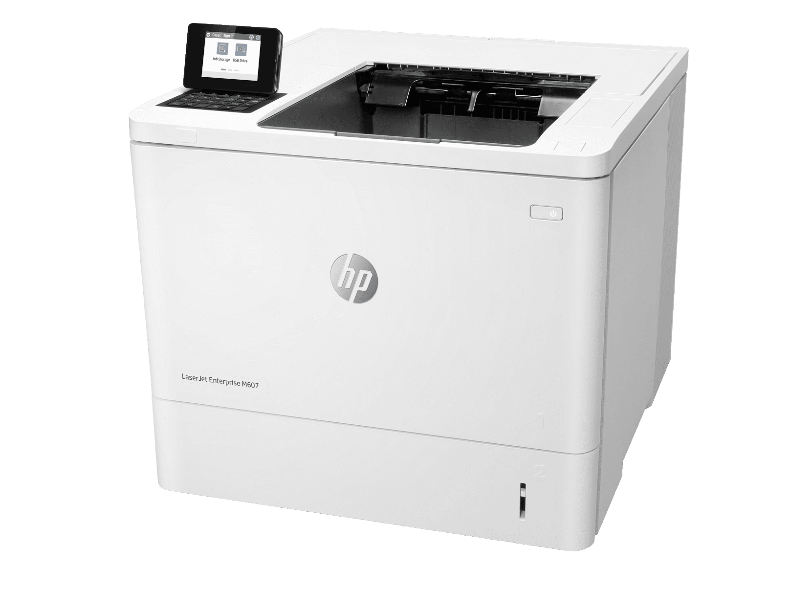 HP LaserJet Enterprise M607n Laser Printer, Black And White Mobile Print Up to